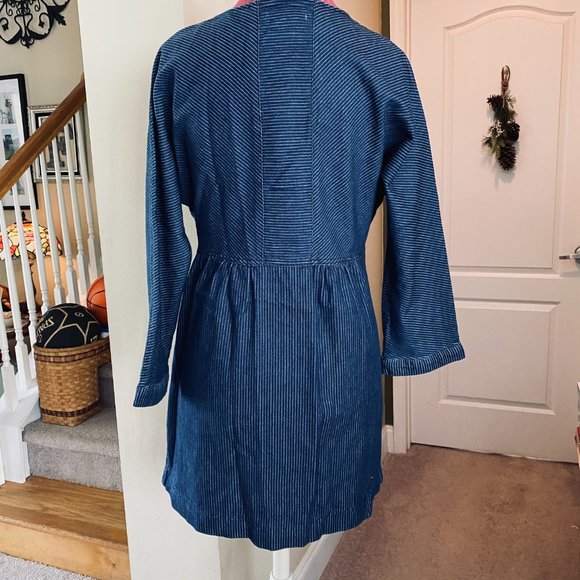 Women's Blue Denim C Est. 1946 Dress (L) - Picture 6 of 7